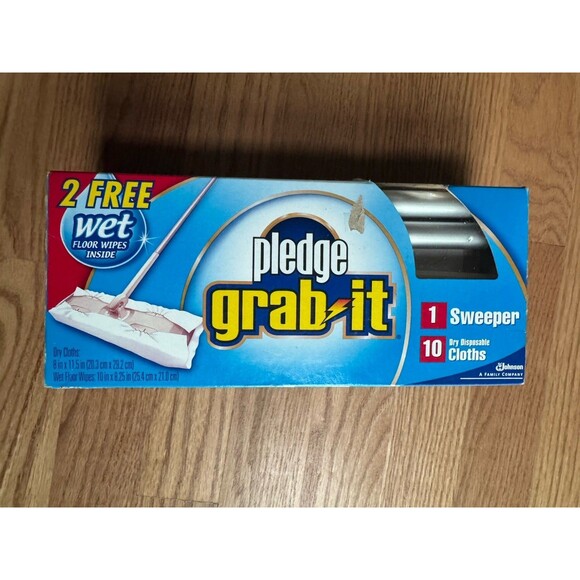 Pledge Grab It Sweeper And Cloth Set Clean Floors‎ FULL KIT  Discontinued - Picture 3 of 4